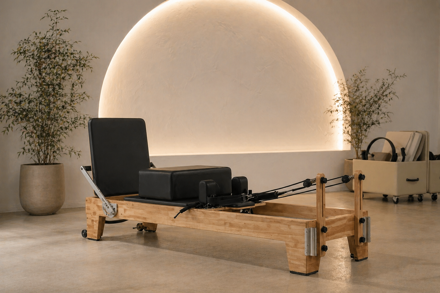 Reformer Pilates Essentiel — Bois Naturel